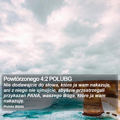 Powtórzonego 4:2 POLUBG Bible Verse Image