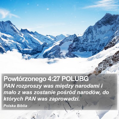 Powtórzonego 4:27 POLUBG Bible Verse Image