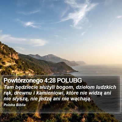 Powtórzonego 4:28 POLUBG Bible Verse Image