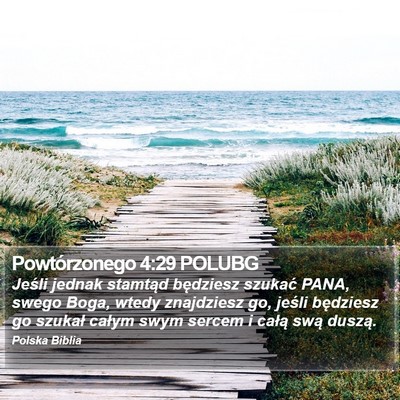 Powtórzonego 4:29 POLUBG Bible Verse Image