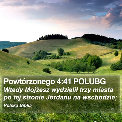 Powtórzonego 4:41 POLUBG Bible Verse Image