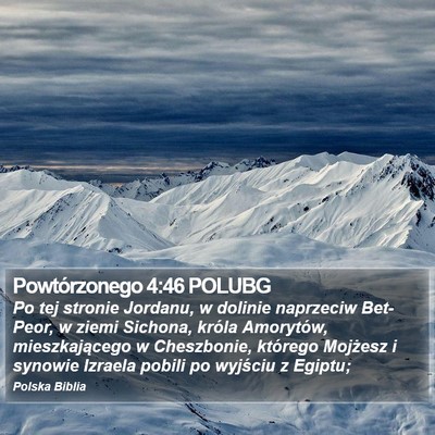 Powtórzonego 4:46 POLUBG Bible Verse Image