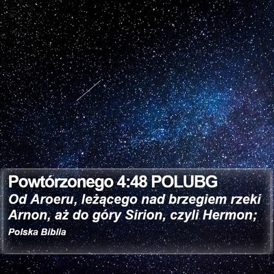 Powtórzonego 4:48 POLUBG Bible Verse Image