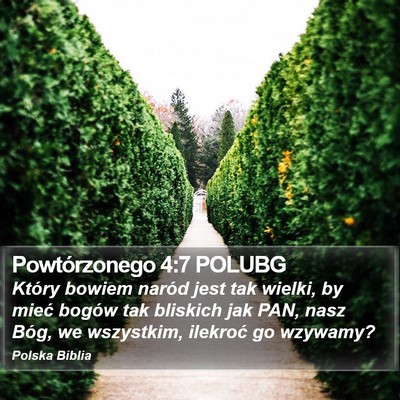 Powtórzonego 4:7 POLUBG Bible Verse Image