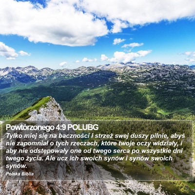 Powtórzonego 4:9 POLUBG Bible Verse Image