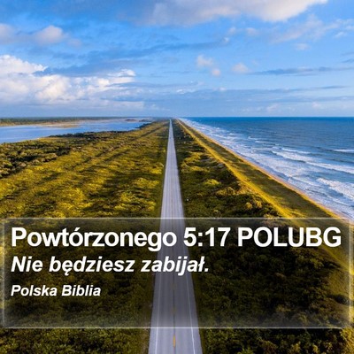 Powtórzonego 5:17 POLUBG Bible Verse Image