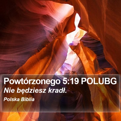 Powtórzonego 5:19 POLUBG Bible Verse Image