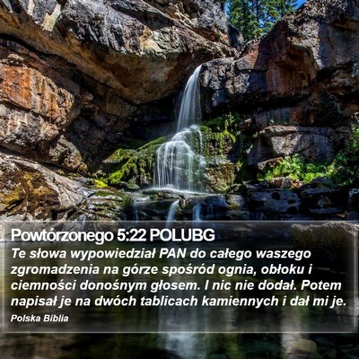 Powtórzonego 5:22 POLUBG Bible Verse Image