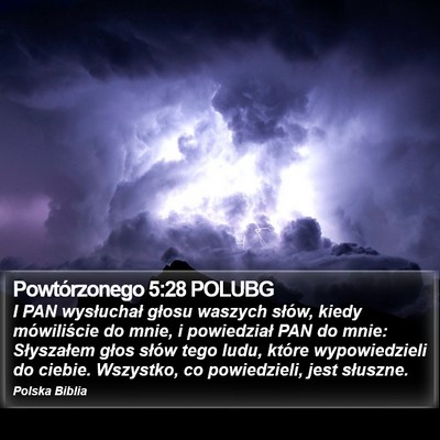 Powtórzonego 5:28 POLUBG Bible Verse Image