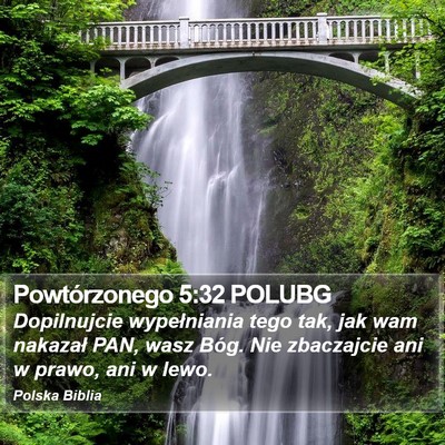 Powtórzonego 5:32 POLUBG Bible Verse Image