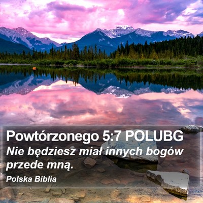 Powtórzonego 5:7 POLUBG Bible Verse Image