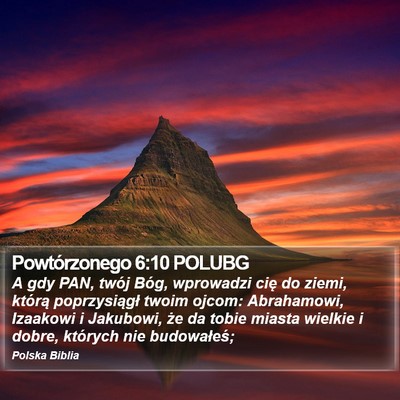Powtórzonego 6:10 POLUBG Bible Verse Image