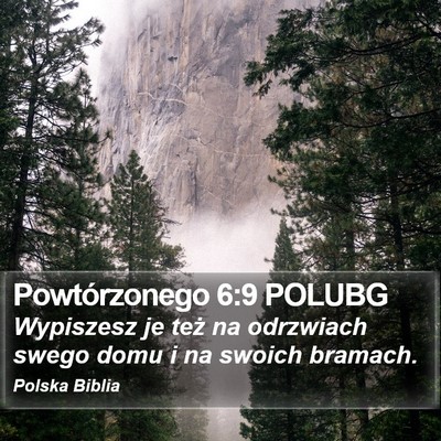 Powtórzonego 6:9 POLUBG Bible Verse Image