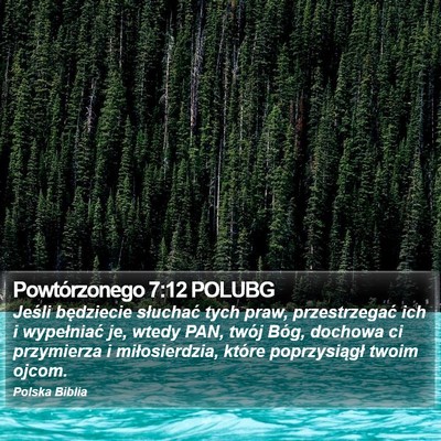 Powtórzonego 7:12 POLUBG Bible Verse Image