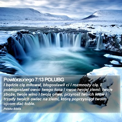 Powtórzonego 7:13 POLUBG Bible Verse Image