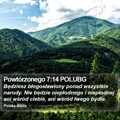 Powtórzonego 7:14 POLUBG Bible Verse Image