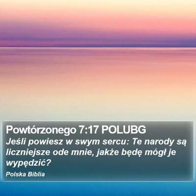 Powtórzonego 7:17 POLUBG Bible Verse Image