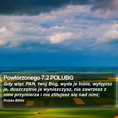 Powtórzonego 7:2 POLUBG Bible Verse Image