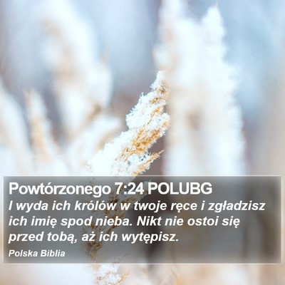 Powtórzonego 7:24 POLUBG Bible Verse Image