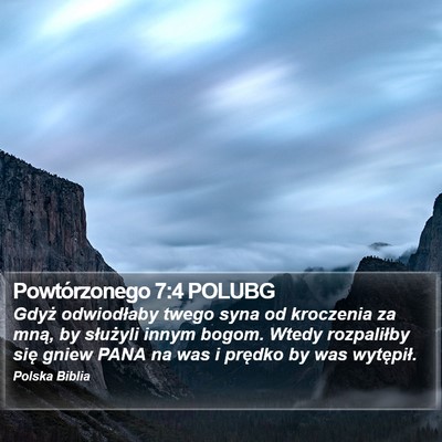 Powtórzonego 7:4 POLUBG Bible Verse Image
