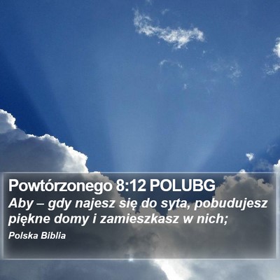 Powtórzonego 8:12 POLUBG Bible Verse Image