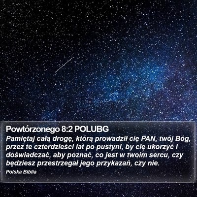 Powtórzonego 8:2 POLUBG Bible Verse Image