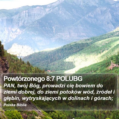 Powtórzonego 8:7 POLUBG Bible Verse Image