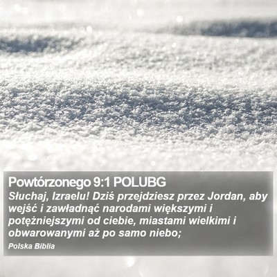 Powtórzonego 9:1 POLUBG Bible Verse Image