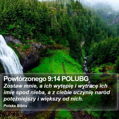 Powtórzonego 9:14 POLUBG Bible Verse Image