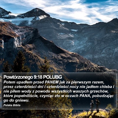 Powtórzonego 9:18 POLUBG Bible Verse Image