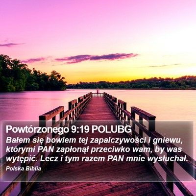 Powtórzonego 9:19 POLUBG Bible Verse Image