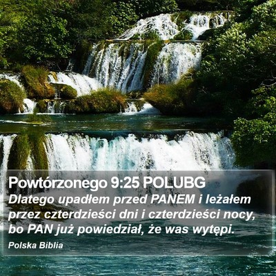 Powtórzonego 9:25 POLUBG Bible Verse Image
