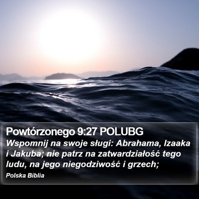 Powtórzonego 9:27 POLUBG Bible Verse Image