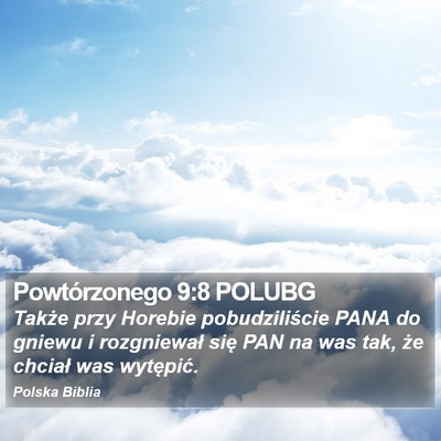 Powtórzonego 9:8 POLUBG Bible Verse Image