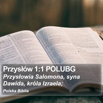 Przysłów 1:1 POLUBG Bible Verse Image