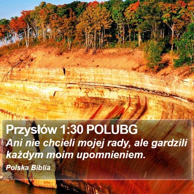Przysłów 1:30 POLUBG Bible Verse Image
