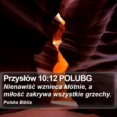 Przysłów 10:12 POLUBG Bible Verse Image