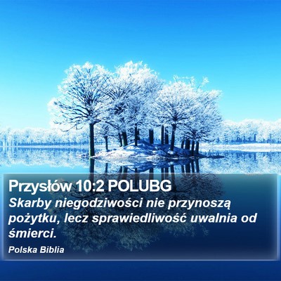 Przysłów 10:2 POLUBG Bible Verse Image