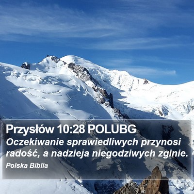 Przysłów 10:28 POLUBG Bible Verse Image