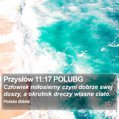 Przysłów 11:17 POLUBG Bible Verse Image