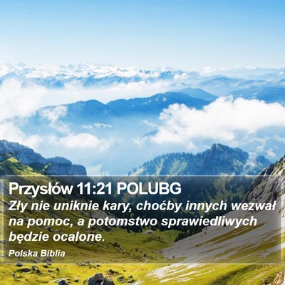 Przysłów 11:21 POLUBG Bible Verse Image
