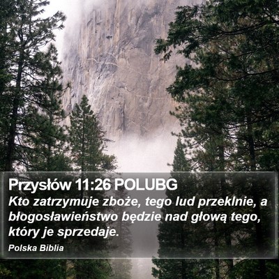 Przysłów 11:26 POLUBG Bible Verse Image