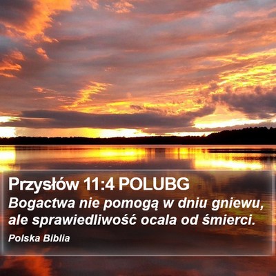 Przysłów 11:4 POLUBG Bible Verse Image