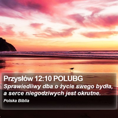 Przysłów 12:10 POLUBG Bible Verse Image