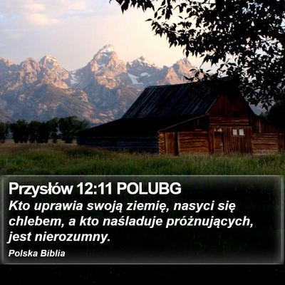 Przysłów 12:11 POLUBG Bible Verse Image
