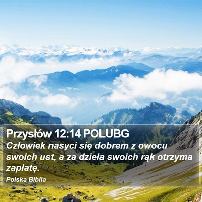 Przysłów 12:14 POLUBG Bible Verse Image