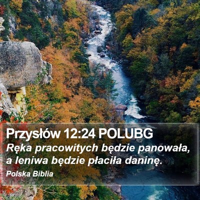 Przysłów 12:24 POLUBG Bible Verse Image