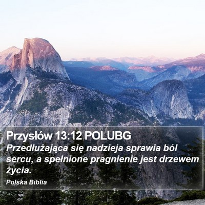 Przysłów 13:12 POLUBG Bible Verse Image