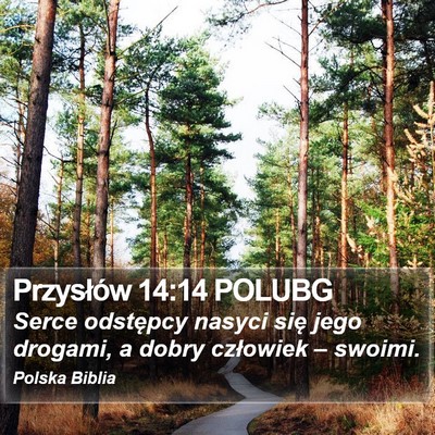Przysłów 14:14 POLUBG Bible Verse Image