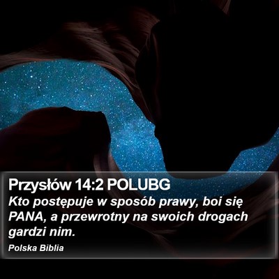 Przysłów 14:2 POLUBG Bible Verse Image